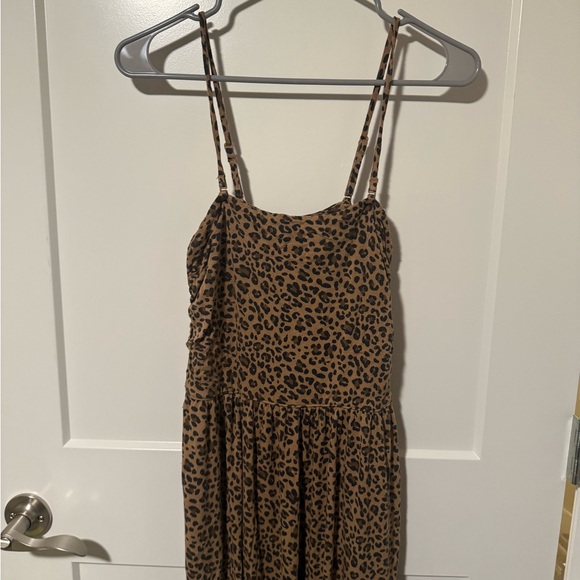 American Eagle Leopard Print Lounge Jumpsuit - Picture 3 of 4